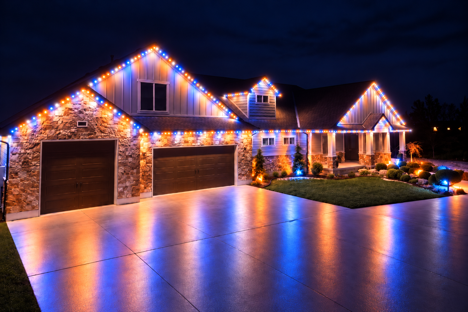 UVA Fans lighting scene