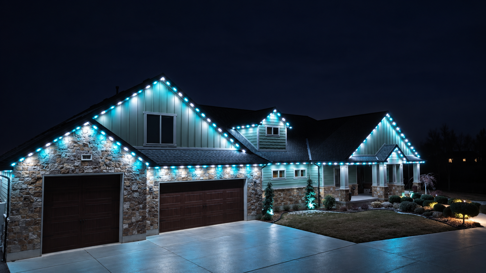 Game night lighting scene